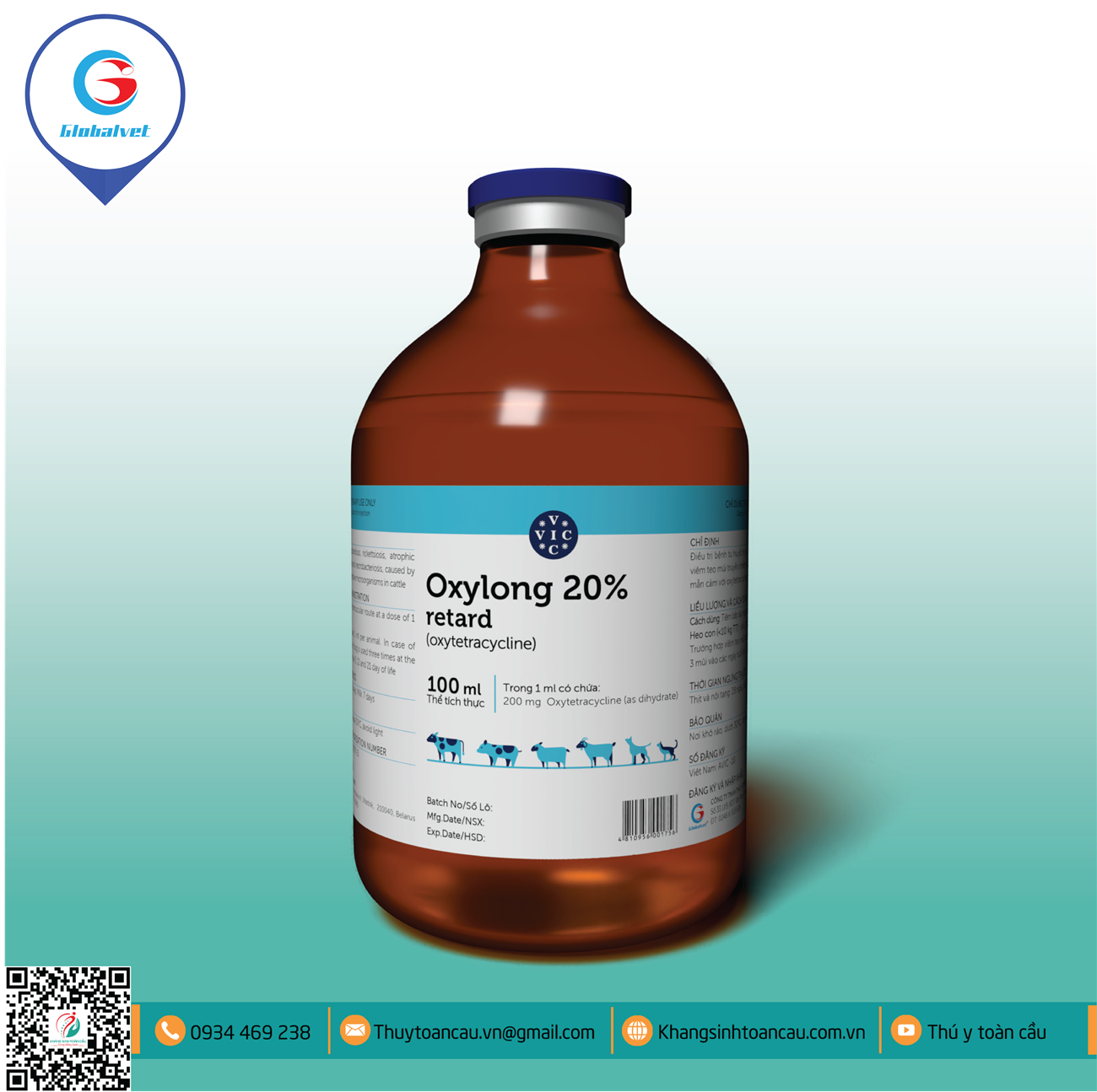 OXYLONG 20%- ĐẶC TRỊ BỆNH HÔ HẤP TRÊN HEO  