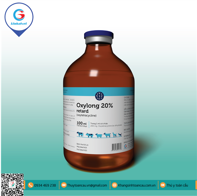 OXYLONG 20%- ĐẶC TRỊ BỆNH HÔ HẤP TRÊN HEO  