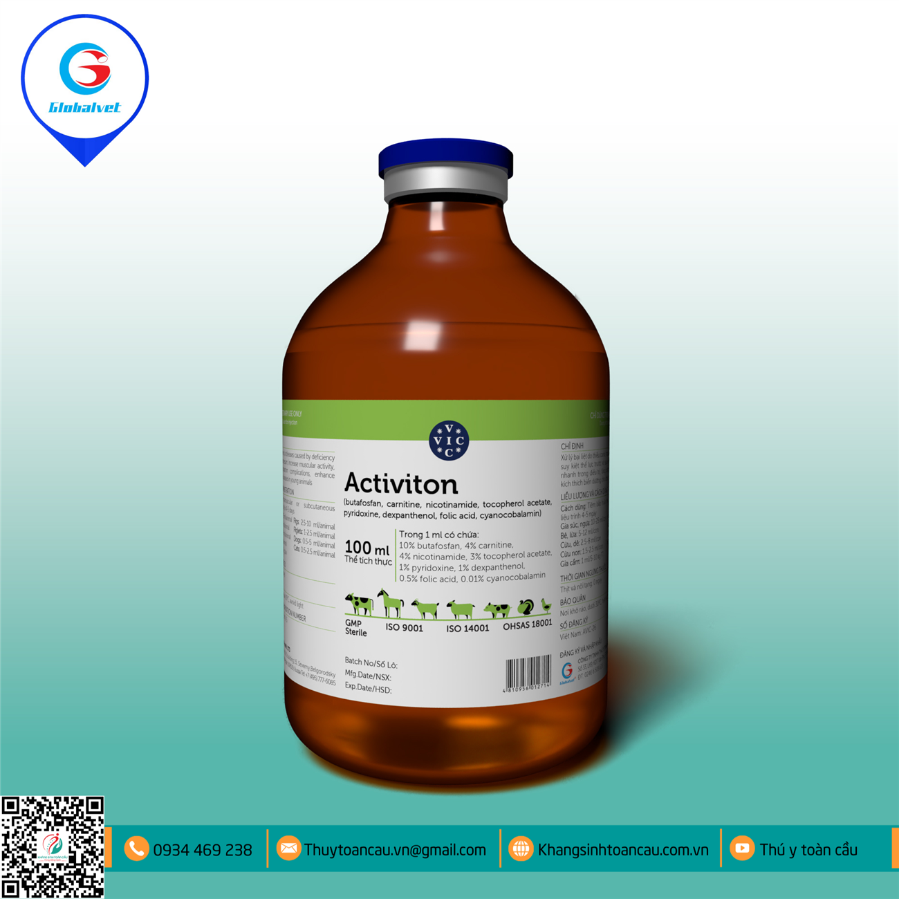MULTI VITAMIN – ACTIVITON (BỔ SUNG VITAMIN, KÍCH THÍCH TĂNG TRƯỞNG, TĂNG SỨC ĐỀ KHÁNG)