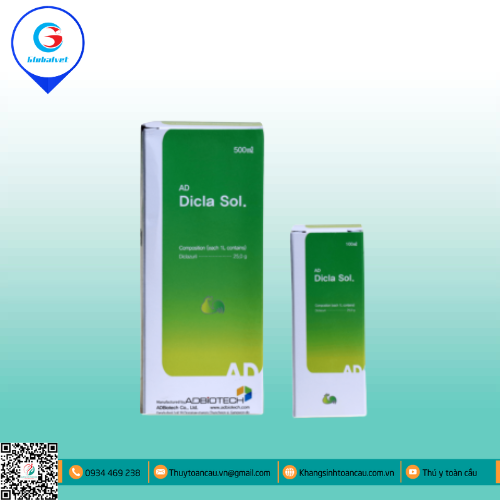 AD-DICLA SOL  ĐẶC TRỊ CẦU TRÙNG TRÊN GIA CẦM