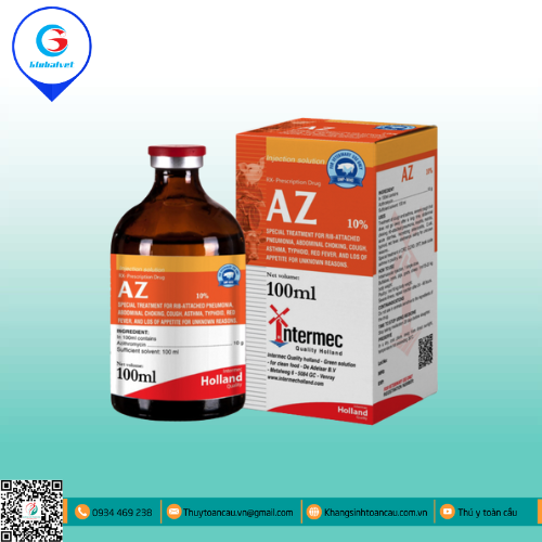 AZI 10% ĐẶC TRỊ BỆNH ĐƯỜNG HÔ HẤP