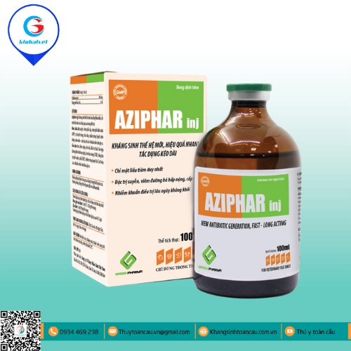 AZIPHAR-INJ ĐẶC TRỊ BỆNH ĐƯỜNG HÔ HẤP
