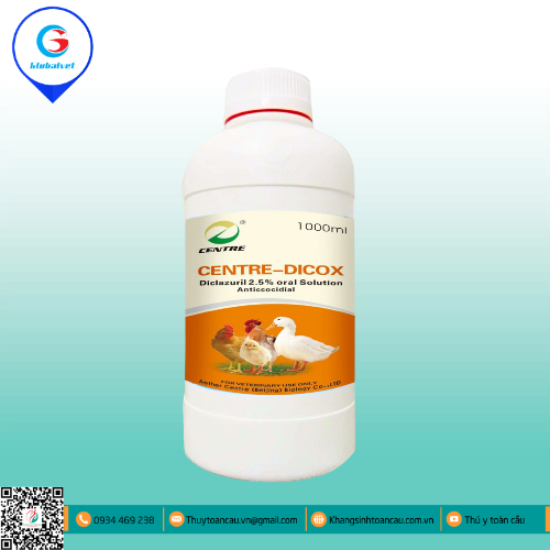CENTRE-DICOX ĐẶC TRỊ CẦU TRÙNG TRÊN GIA CẦM
