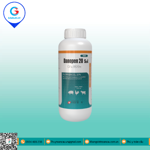 DANOPEN 20 SOL ĐẶC TRỊ BỆNH ĐƯỜNG HÔ HẤP, TIÊU HÓA 