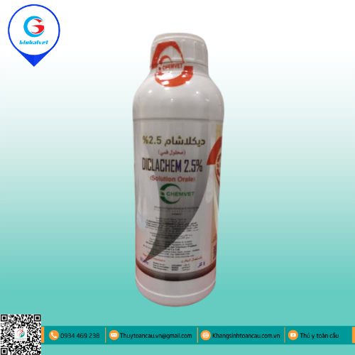 DICLACHEM 2.5 % ĐẶC TRỊ CẦU TRÙNG TRÊN GIA CẦM