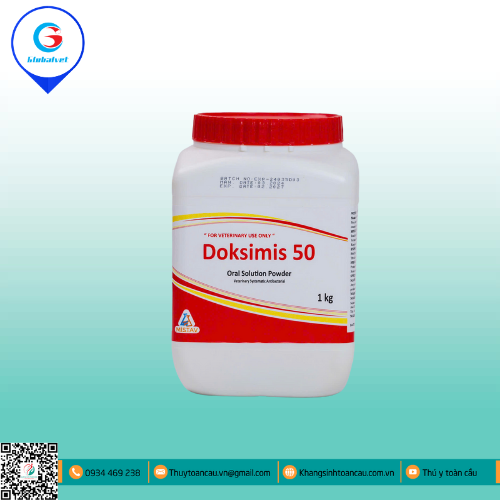 DOKSIMIS 50 ĐẶC TRỊ NHIỄM BỆNH ĐƯỜNG HÔ HẤP TRÊN BÊ, GIA CẦM