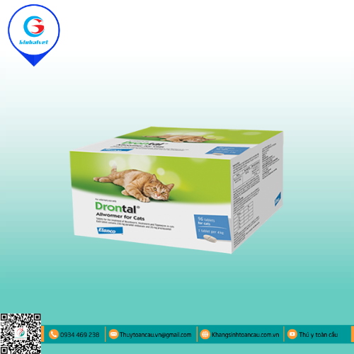 DRONTAL ALLWORMER FOR CATS ĐẶC TRỊ GIUN SÁN CHO MÈO