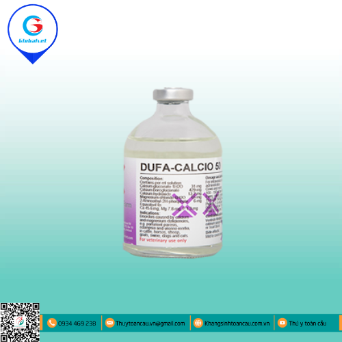 DUFA-CALCIO 50 BỔ SUNG CANXI CHO VẬT NUÔI