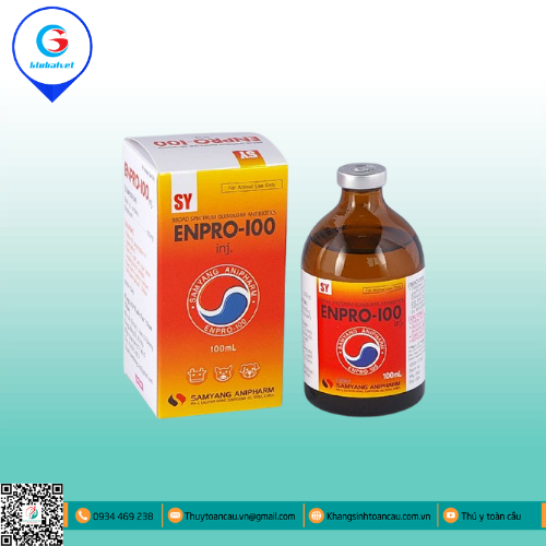 ENPRO-100 INJ  ĐẶC TRỊ BỆNH ĐƯỜNG TIÊU HÓA 