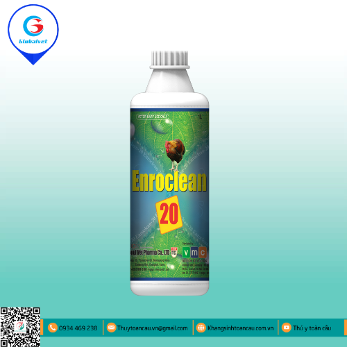 ENROCLEAN-20 ĐẶC TRỊ BỆNH ĐƯỜNG TIÊU HÓA TRÊN GIA CẦM