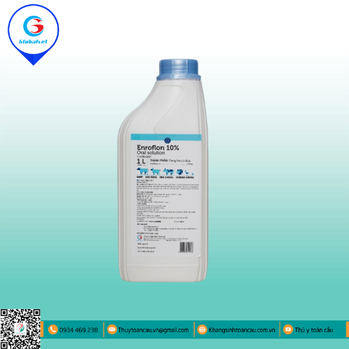 ENROFLOXACIN - ENROFLON 10% ORAL (ĐẶC TRỊ NHIỄM TRÙNG ĐƯỜNG HÔ HẤP, ĐƯỜNG SINH DỤC)