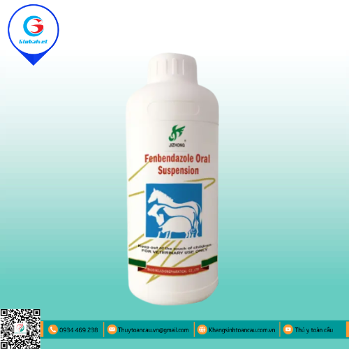 FENBENDAZOLE ORAL SUSPENSION ĐẶC TRỊ GIUN SÁN TRÊN VẬT NUÔI