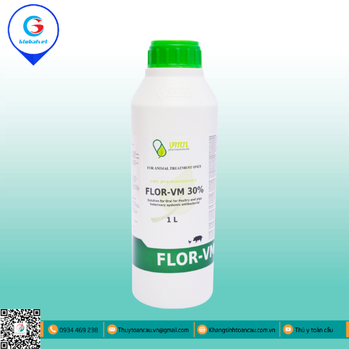 FLOR-VM 30% ĐẶC TRỊ BỆNH ĐƯỜNG HÔ HẤP, TIÊU HÓA 