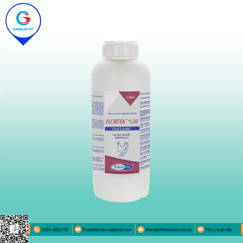 FLORTEK 30% ĐẶC TRỊ BỆNH ĐƯỜNG HÔ HẤP, TIÊU HÓA TRÊN GIA CẦM
