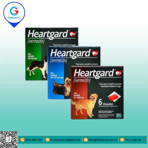 HEARTGARD ĐẶC TRỊ KÝ SINH TRÙNG TRÊN THÚ CƯNG