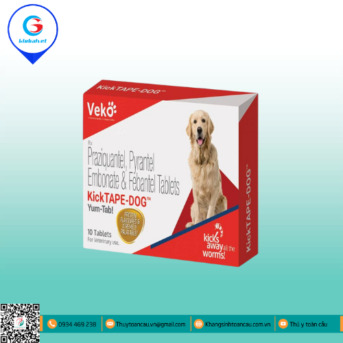 KICK TAPE- DOG VIÊN XỔ GIUN CHO CHÓ
