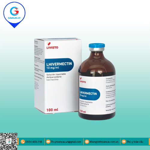 LHIVERMECTIN 10mg/ml ĐẶC TRỊ KÝ SINH TRÙNG