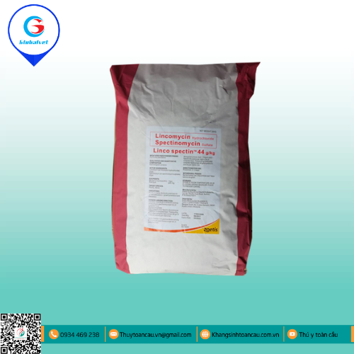 LINCO-SPECTIN 44 PREMIX ĐẶC TRỊ BỆNH ĐƯỜNG HÔ HẤP TRÊN HEO