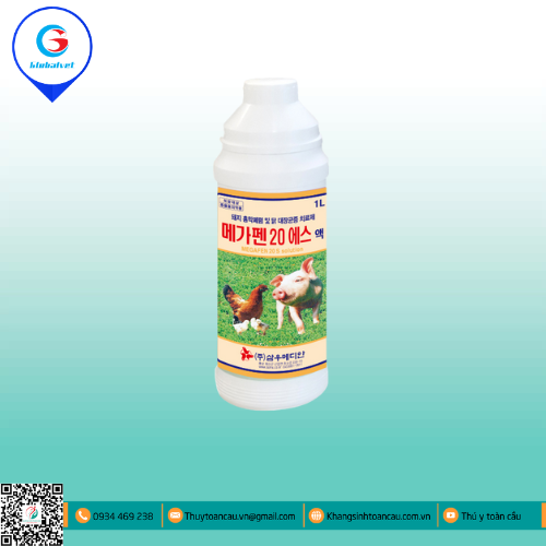 MEGAFEN-20S SOLUTION ĐẶC TRỊ BỆNH ĐƯỜNG HÔ HẤP, TIÊU HÓA  