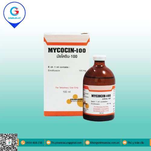 MYCOCIN - 100  ĐẶC TRỊ BỆNH ĐƯỜNG TIÊU HÓA TÊN HEO, TRÂU BÒ