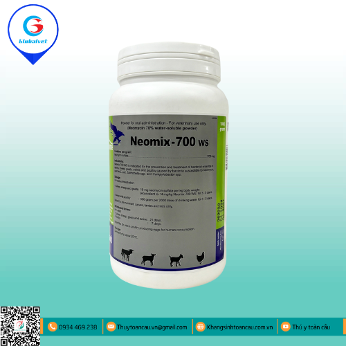 NEOMIX-700 WS ĐẶC TRỊ BỆNH ĐƯỜNG TIÊU HÓA