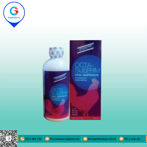 OCTA SULPRIM ORAL SUSPENSION ĐIỀU TRỊ NHIỄM TRÙNG ĐƯỜNG TIÊU HÓA, HÔ HẤP