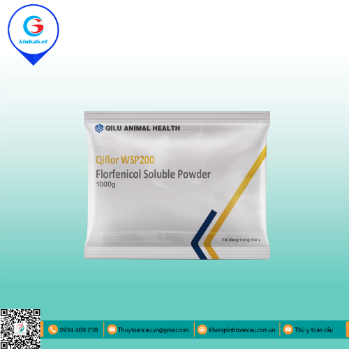 QIFLOR WSP 200 ĐẶC TRỊ BỆNH ĐƯỜNG HÔ HẤP, TIÊU HÓA