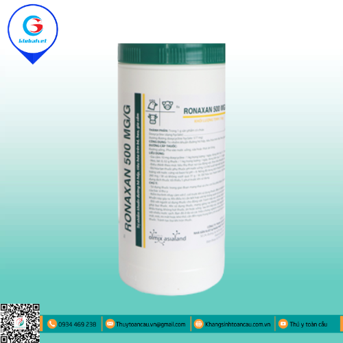 RONAXAN 500 MG/G ĐẶC TRỊ BỆNH ĐƯỜNG HÔ HẤP