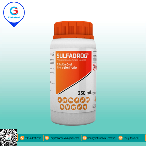 SULFADROG ĐIỀU TRỊ NHIỄM TRÙNG ĐƯỜNG TIÊU HÓA, HÔ HẤP