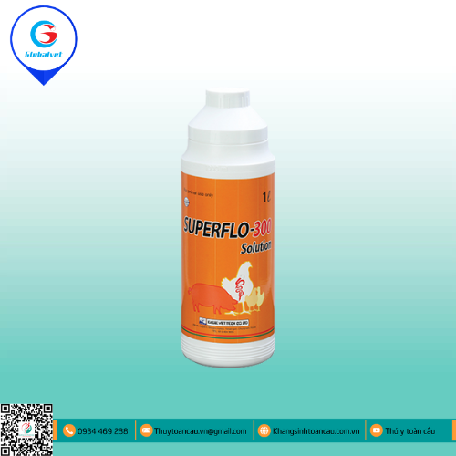 SUPERFLO 300 SOL ĐẶC TRỊ BỆNH ĐƯỜNG HÔ HẤP, TIÊU HÓA 