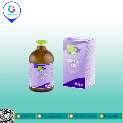 TIASAN-100 ĐẶC TRỊ BỆNH ĐƯỜNG HÔ HẤP TRÊN HEO