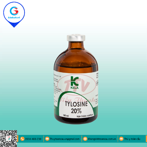 TYLOSINE 20% ĐẶC TRỊ BỆNH ĐƯỜNG HÔ HẤP
