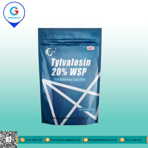 TYLVALOSIN 20%WSP  ĐẶC TRỊ BỆNH ĐƯỜNG HÔ HẤP