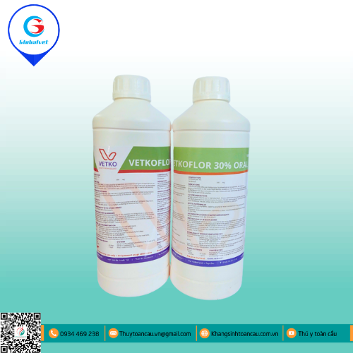 VETKOFLOR 30% ĐẶC TRỊ BỆNH ĐƯỜNG HÔ HẤP TIÊU HÓA