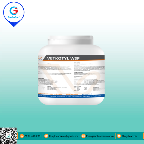 VETKOTYL WSP ĐẶC TRỊ BỆNH ĐƯỜNG HÔ HẤP