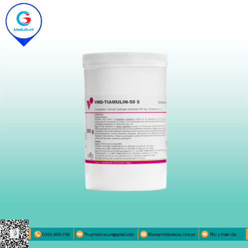 VMD-TIAMULIN 50 S ĐẶC TRỊ BỆNH ĐƯỜNG HÔ HẤP