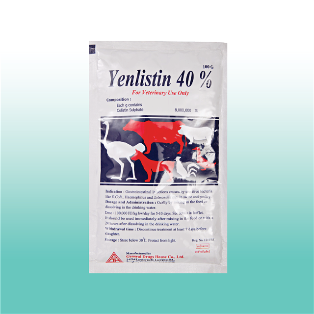 COLISTIN 1KG/80 TẤN THỂ TRỌNG – YENLISTIN 40%